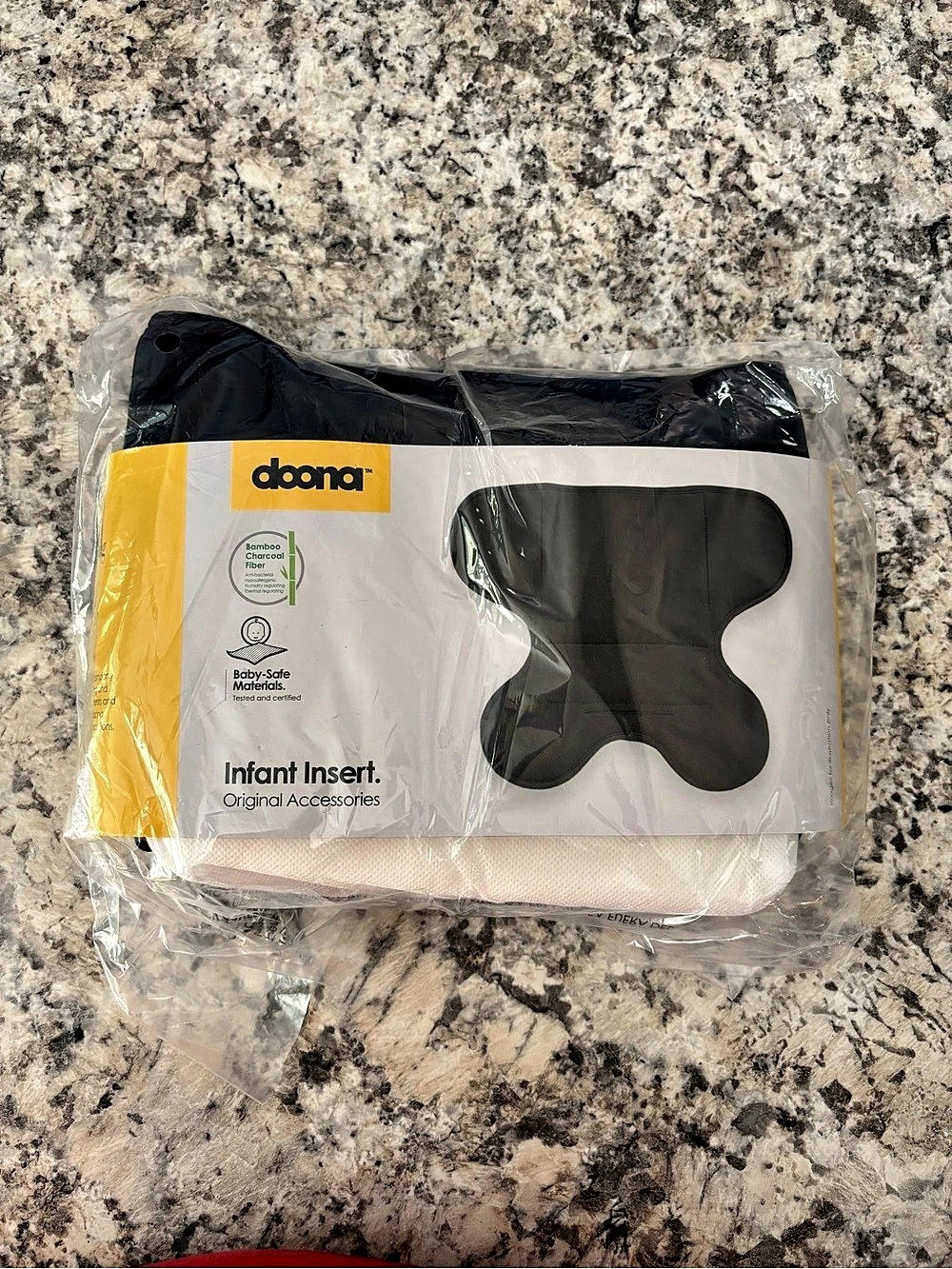 Doona Infant Insert Black Gray NWT
